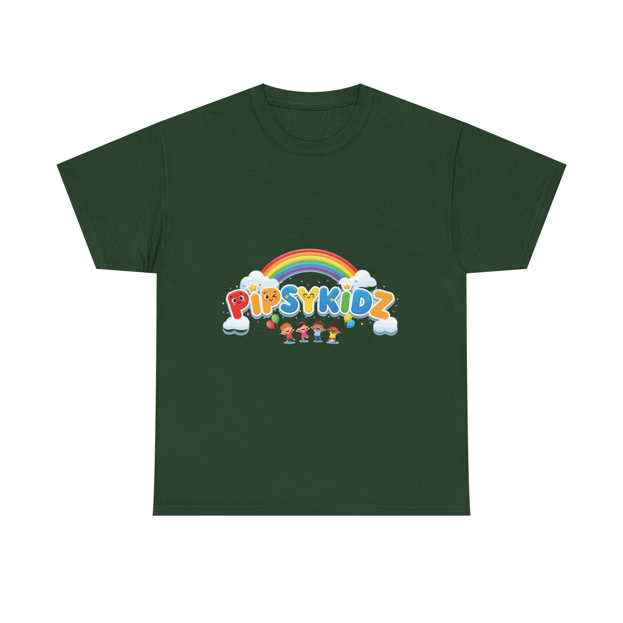 Kids T‑Shirt — Colorful "PipsyKidz" Rainbow Design for Children