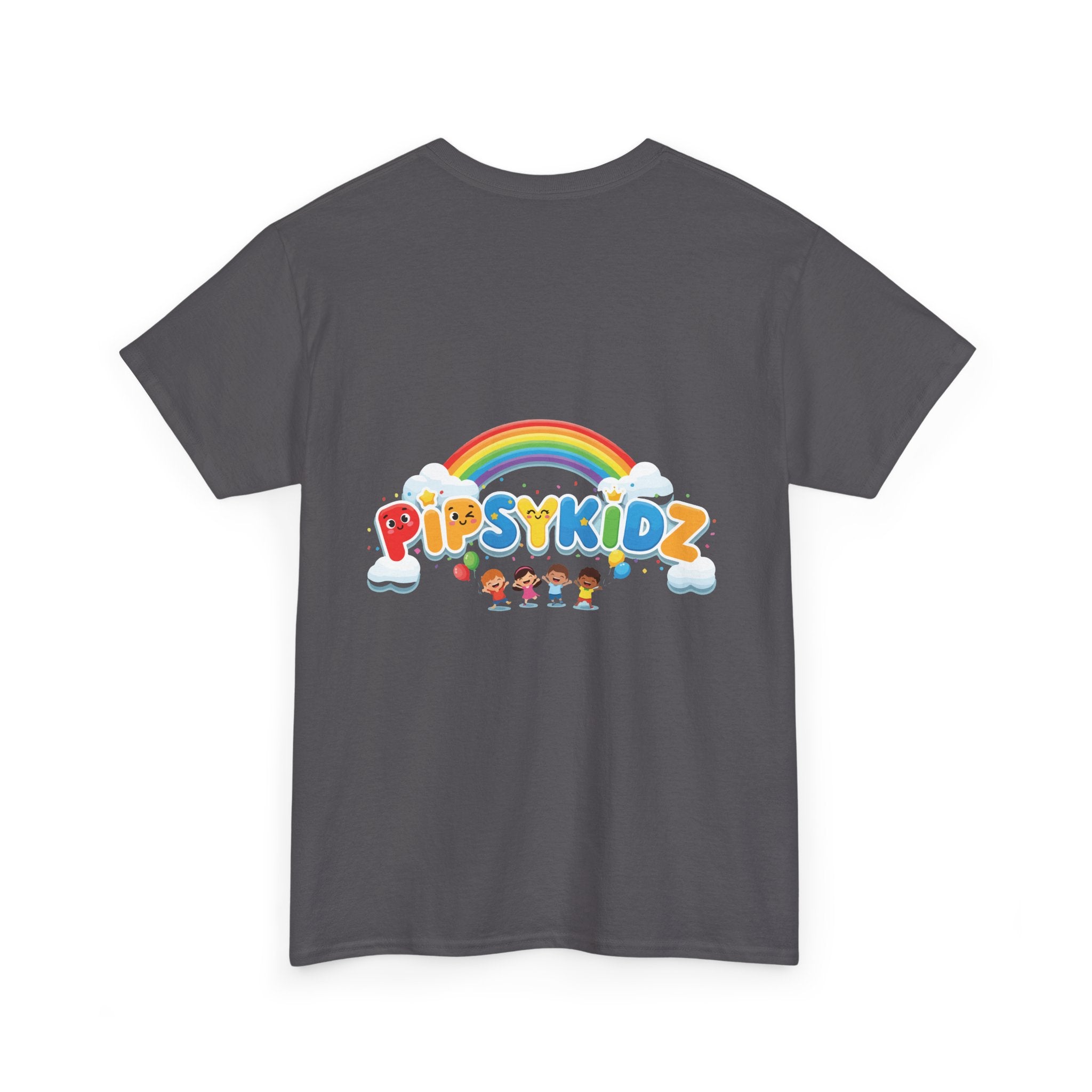 Kids T‑Shirt — Colorful "PipsyKidz" Rainbow Design for Children