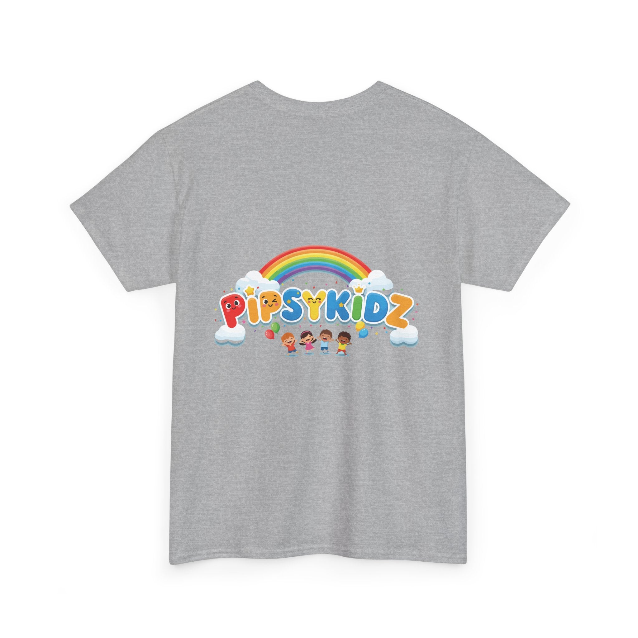 Kids T‑Shirt — Colorful "PipsyKidz" Rainbow Design for Children