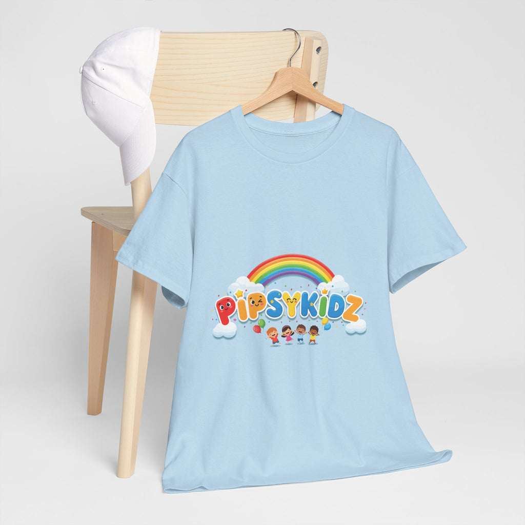 Kids T‑Shirt — Colorful "PipsyKidz" Rainbow Design for Children