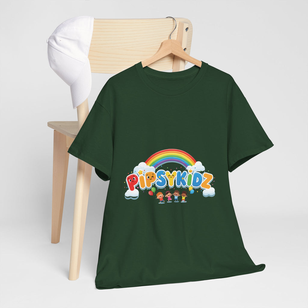 Kids T‑Shirt — Colorful "PipsyKidz" Rainbow Design for Children