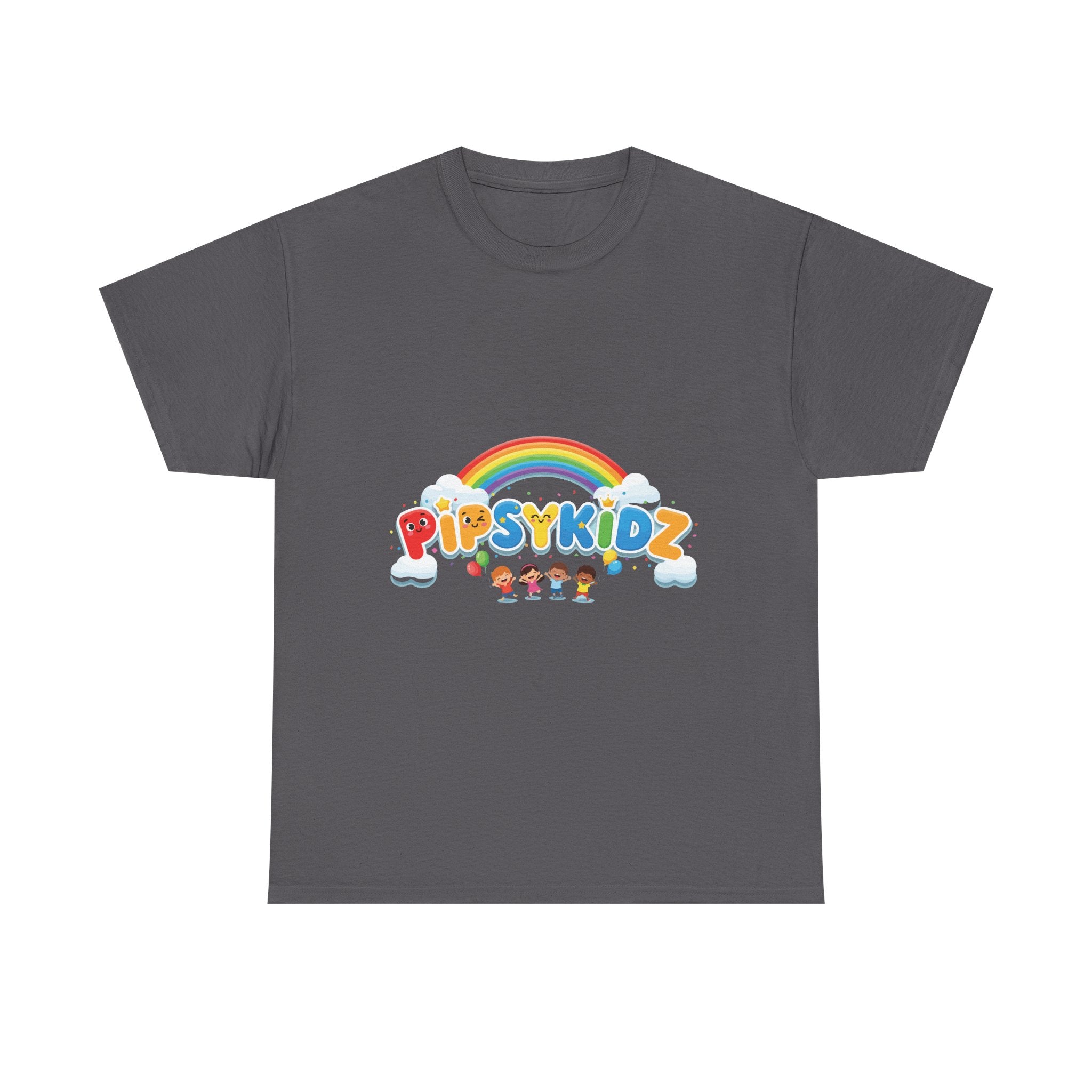 Kids T‑Shirt — Colorful "PipsyKidz" Rainbow Design for Children