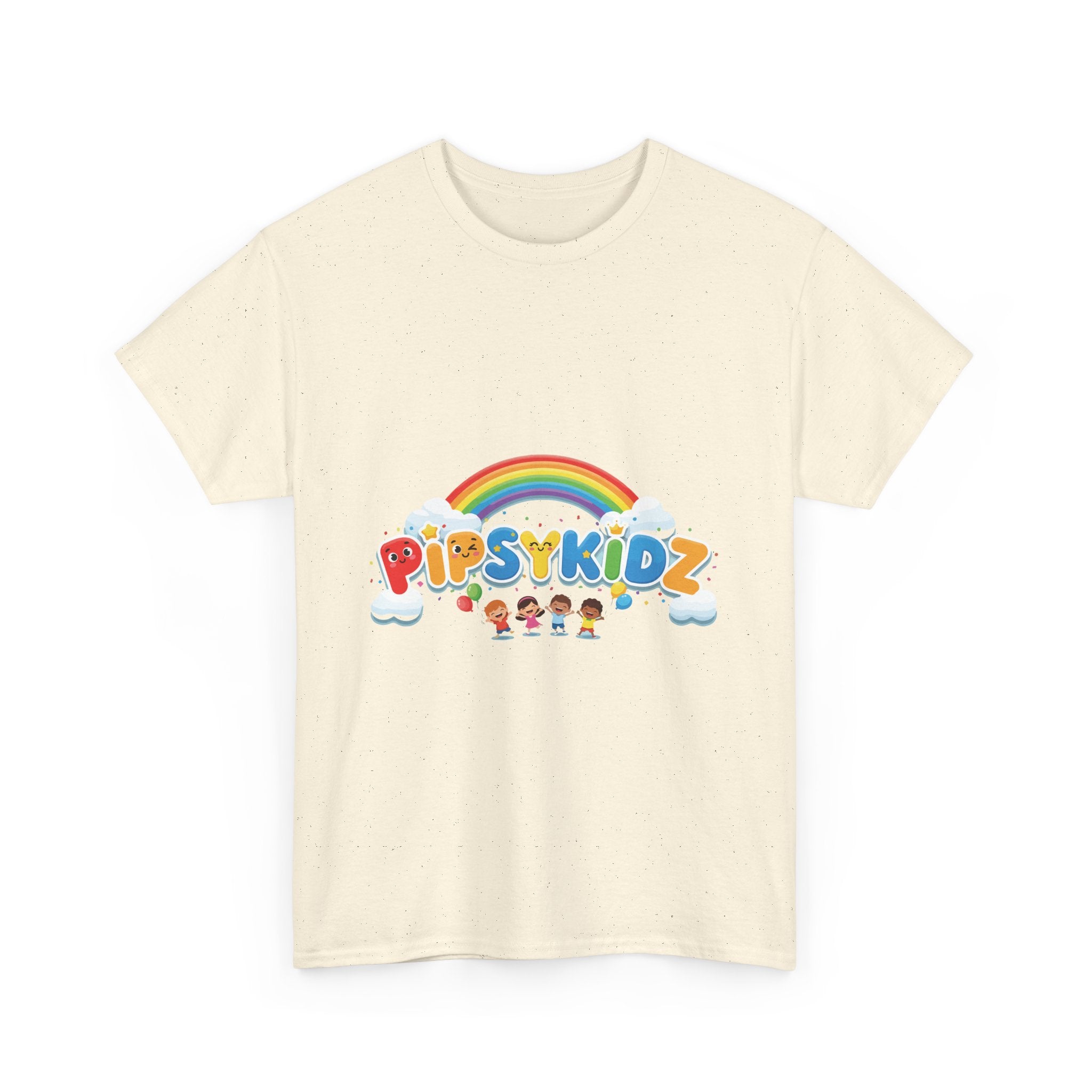 Kids T‑Shirt — Colorful "PipsyKidz" Rainbow Design for Children