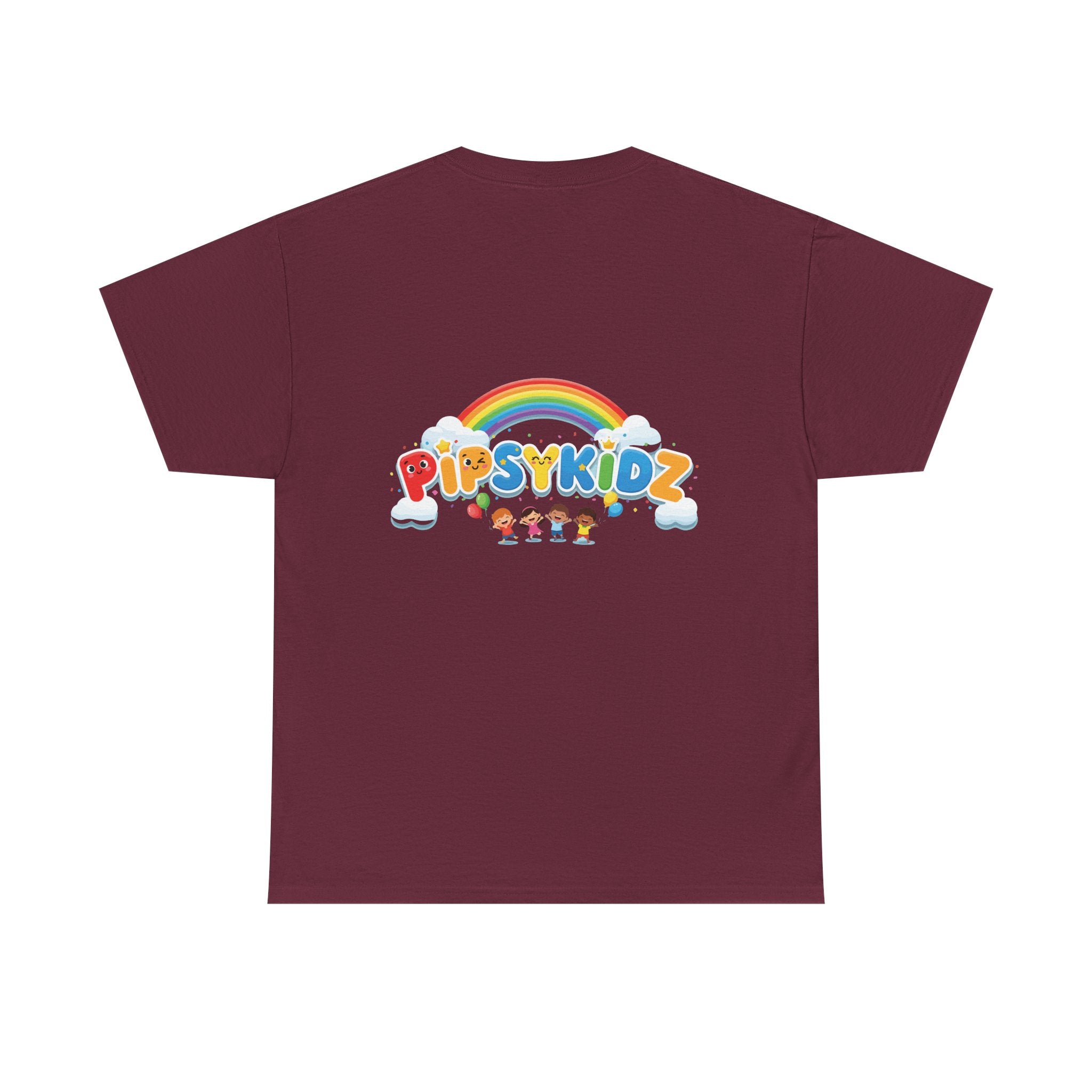 Kids T‑Shirt — Colorful "PipsyKidz" Rainbow Design for Children