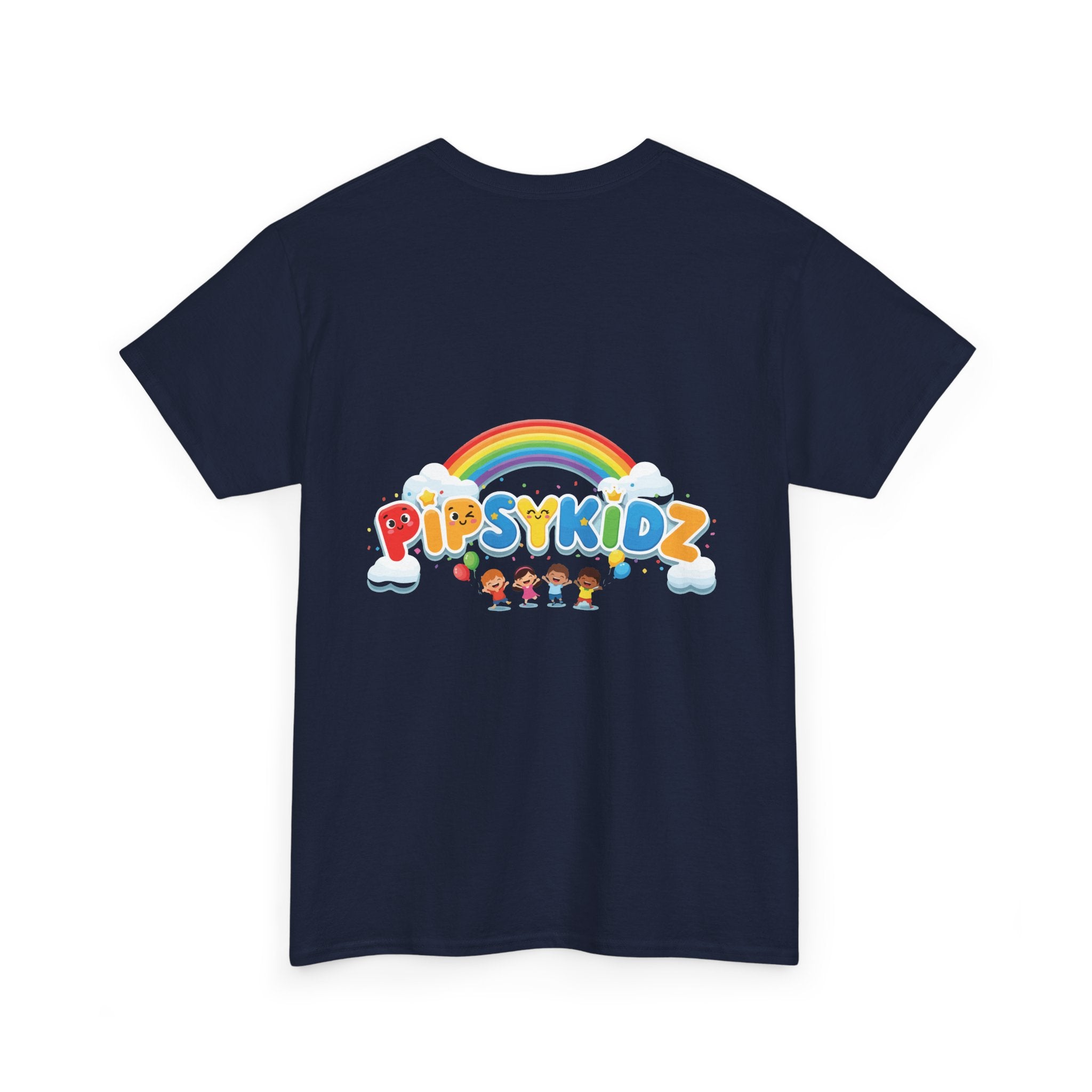 Kids T‑Shirt — Colorful "PipsyKidz" Rainbow Design for Children