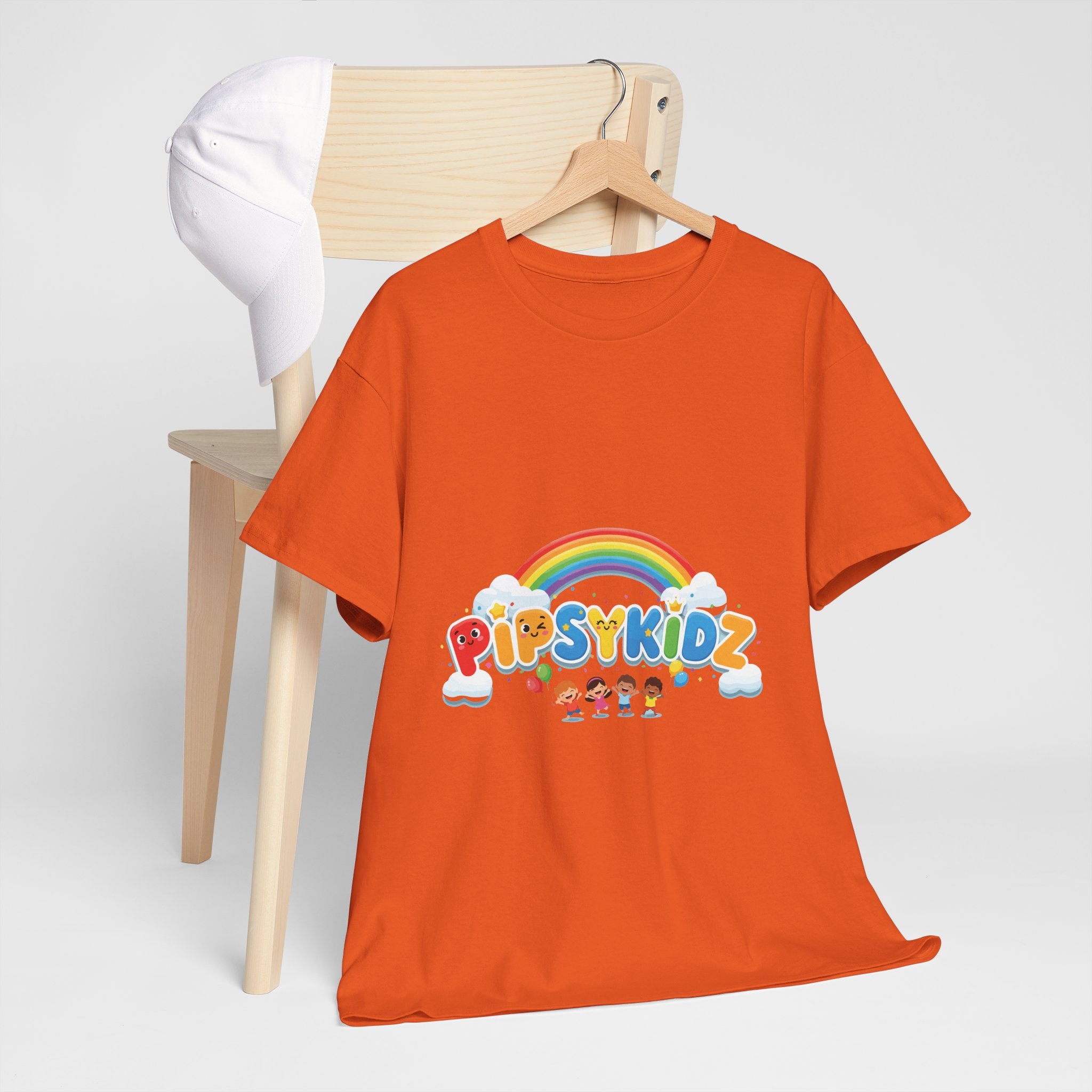 Kids T‑Shirt — Colorful "PipsyKidz" Rainbow Design for Children