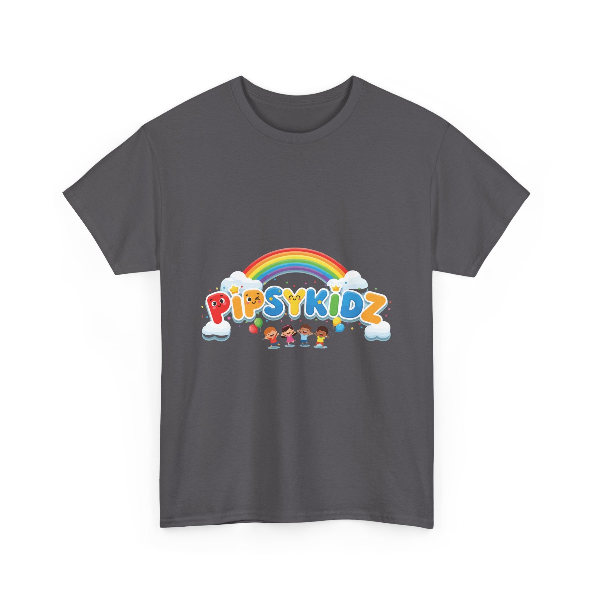 Kids T‑Shirt — Colorful "PipsyKidz" Rainbow Design for Children