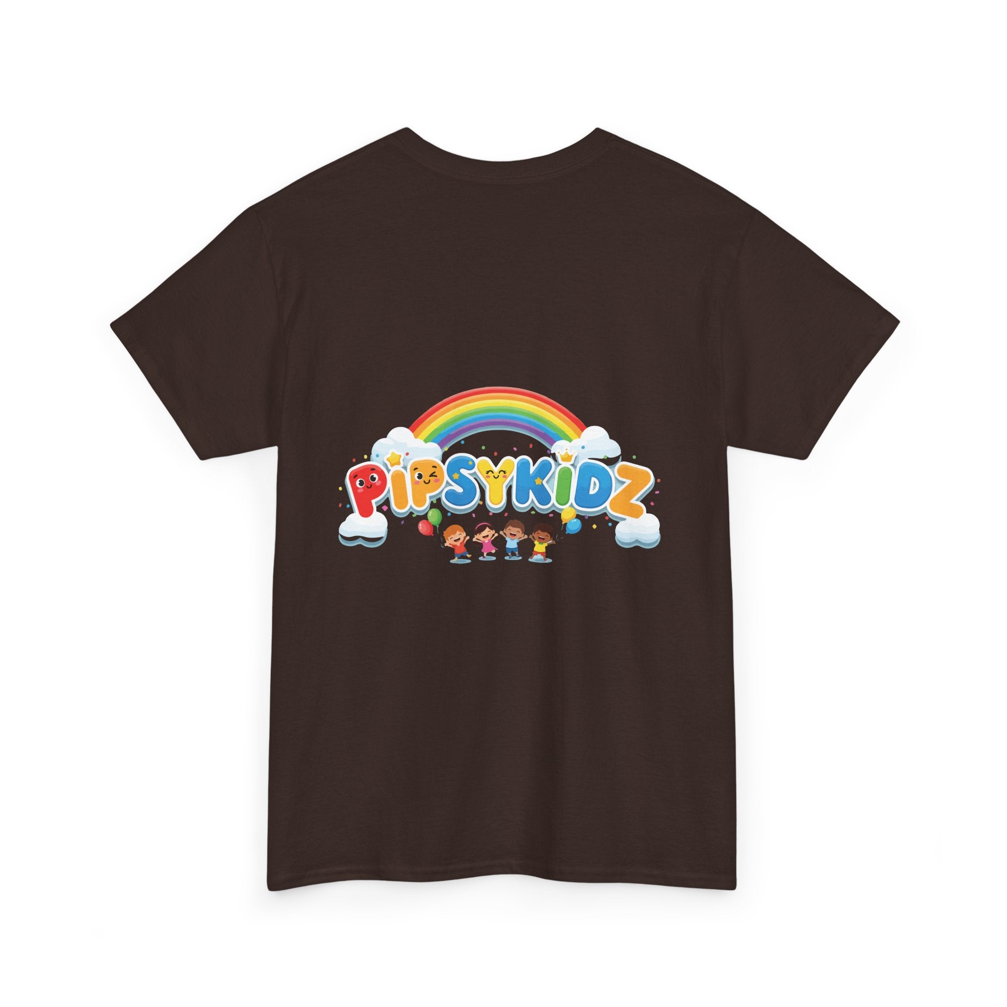Kids T‑Shirt — Colorful "PipsyKidz" Rainbow Design for Children