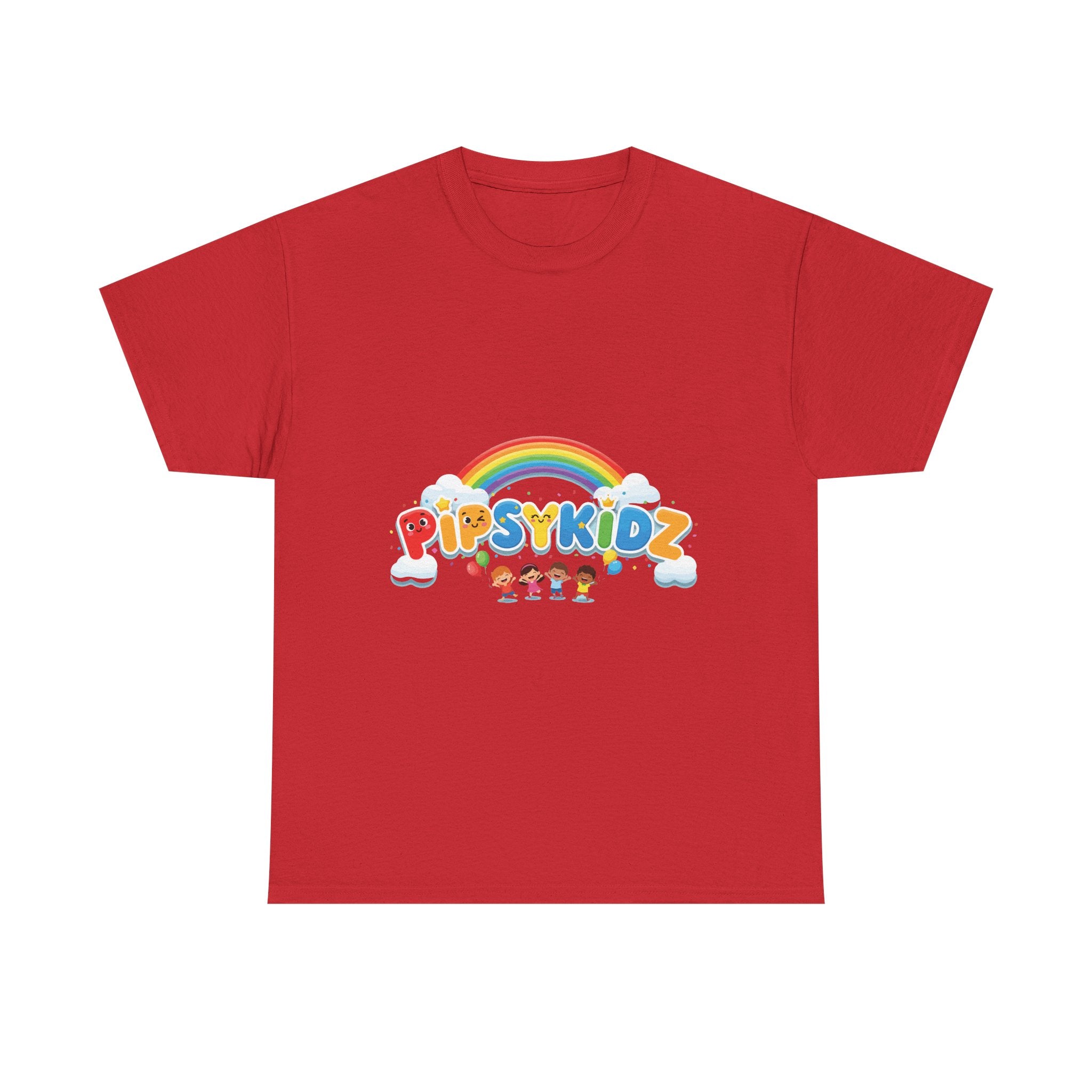 Kids T‑Shirt — Colorful "PipsyKidz" Rainbow Design for Children
