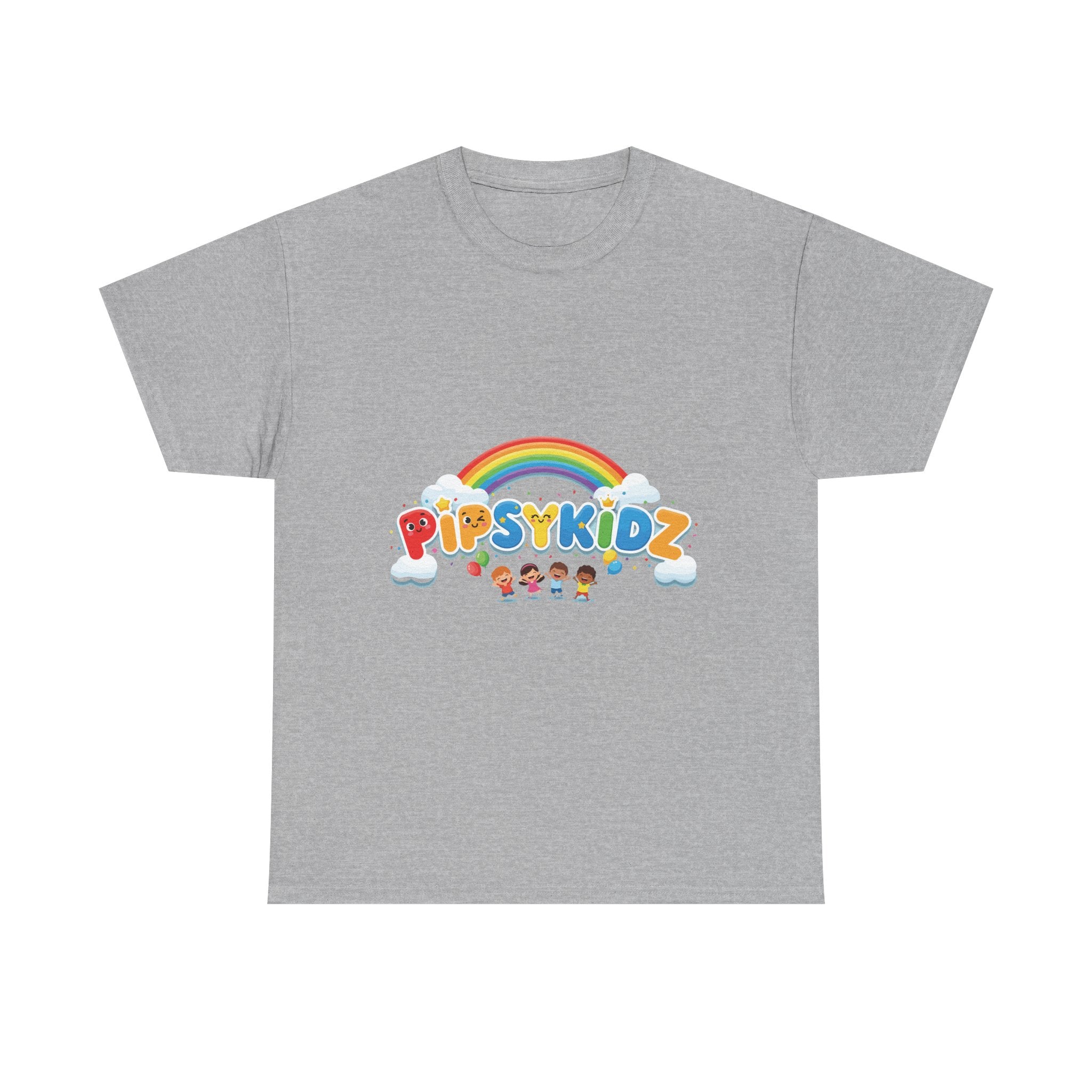 Kids T‑Shirt — Colorful "PipsyKidz" Rainbow Design for Children