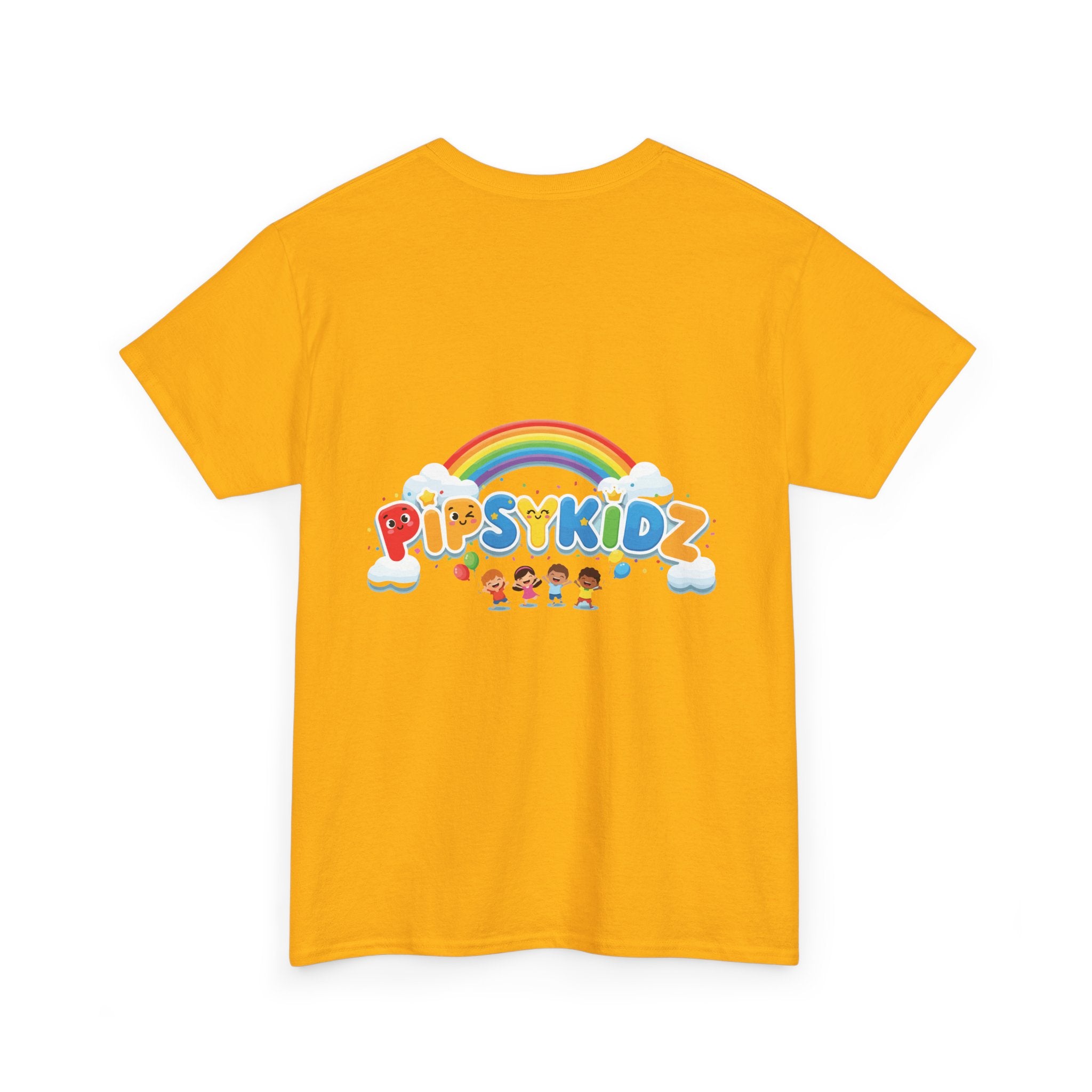 Kids T‑Shirt — Colorful "PipsyKidz" Rainbow Design for Children