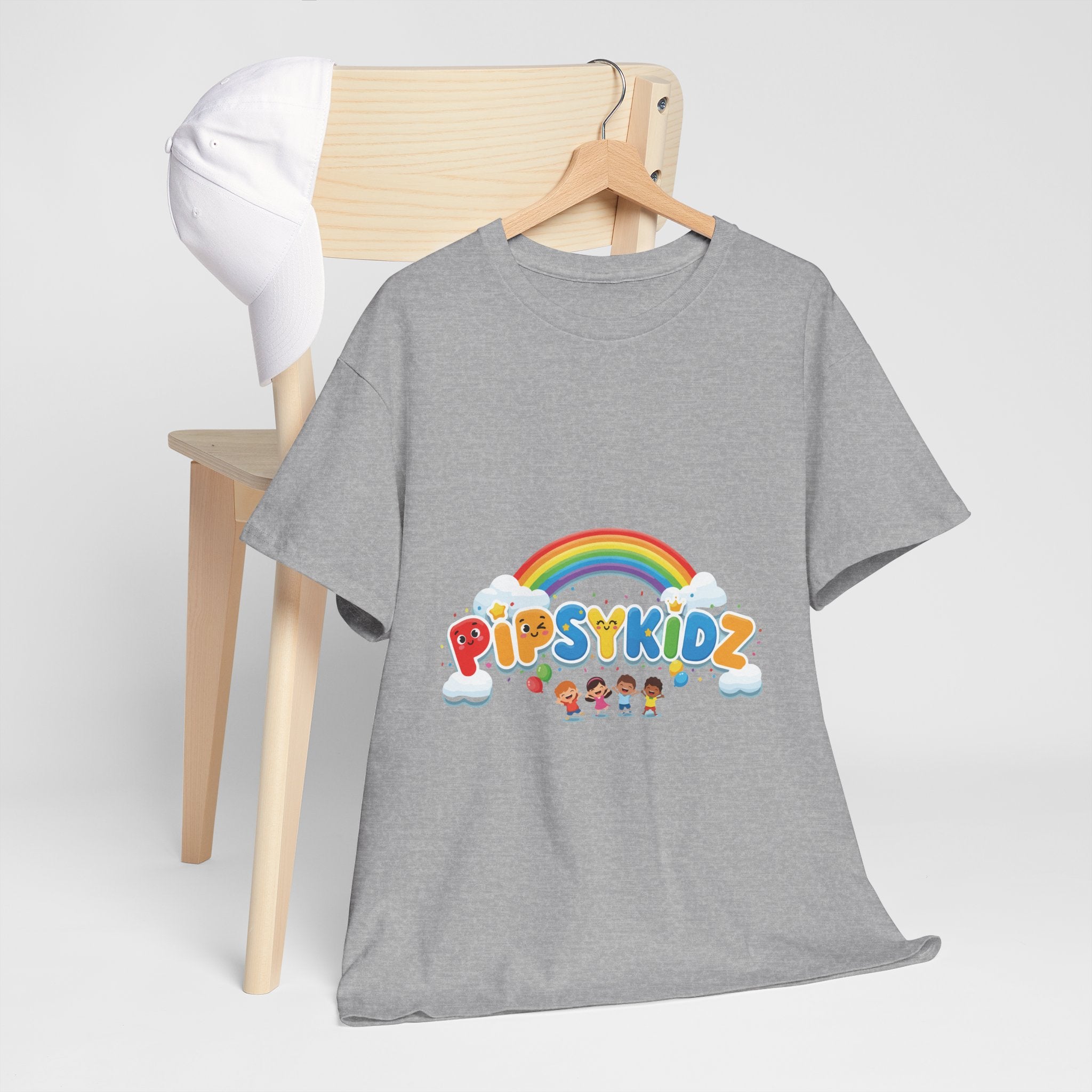 Kids T‑Shirt — Colorful "PipsyKidz" Rainbow Design for Children