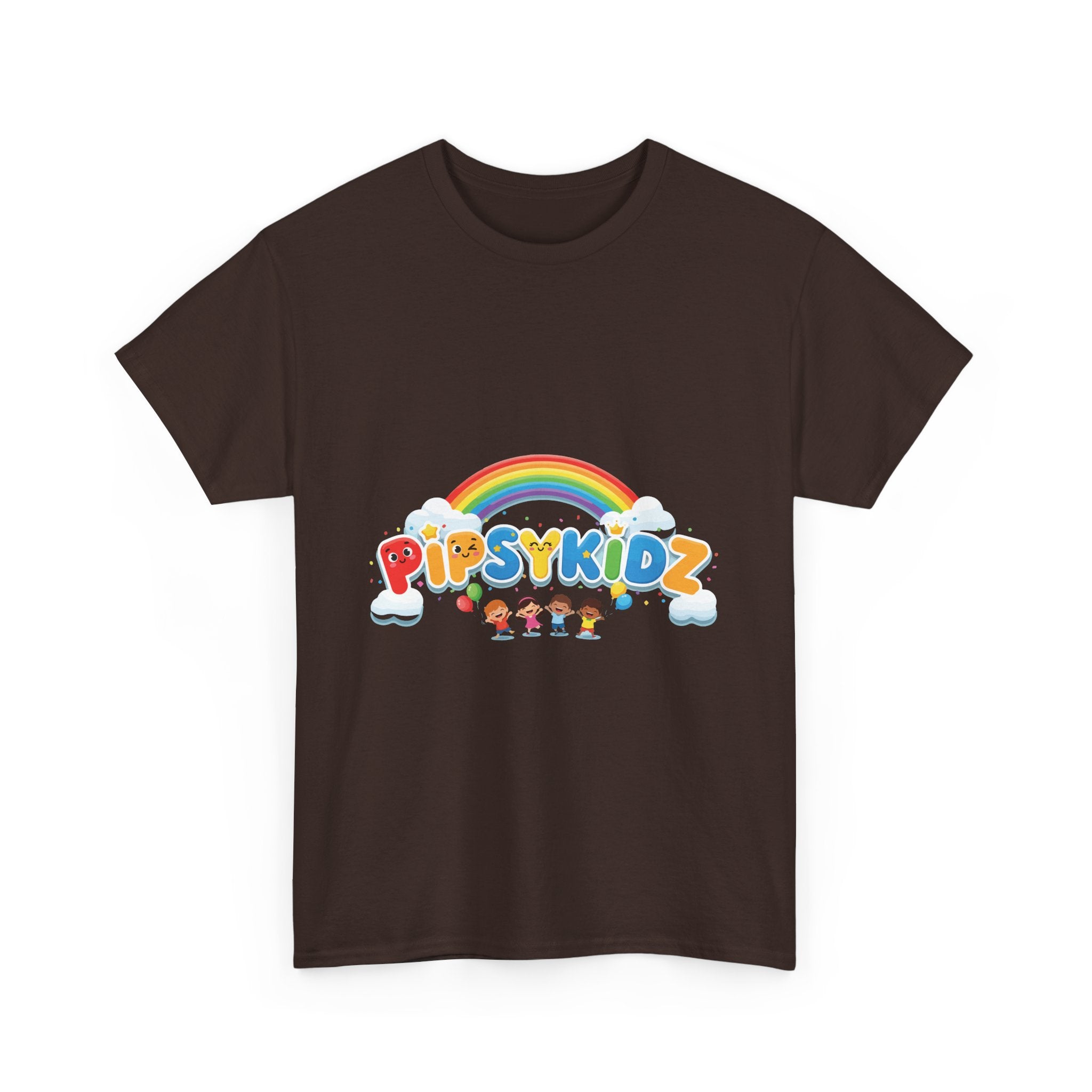 Kids T‑Shirt — Colorful "PipsyKidz" Rainbow Design for Children