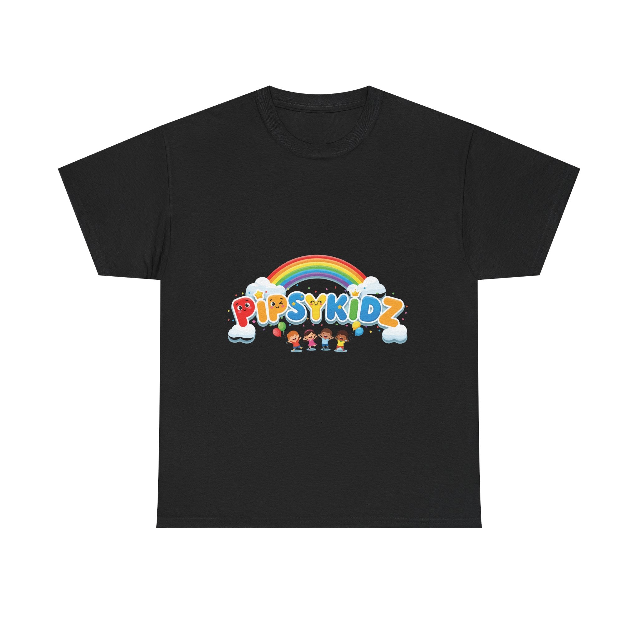 Kids T‑Shirt — Colorful "PipsyKidz" Rainbow Design for Children