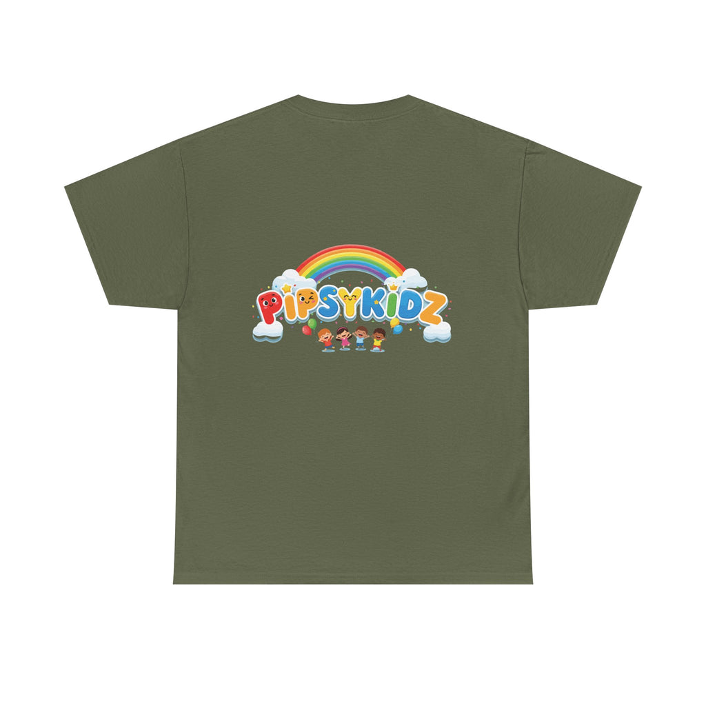 Kids T‑Shirt — Colorful "PipsyKidz" Rainbow Design for Children