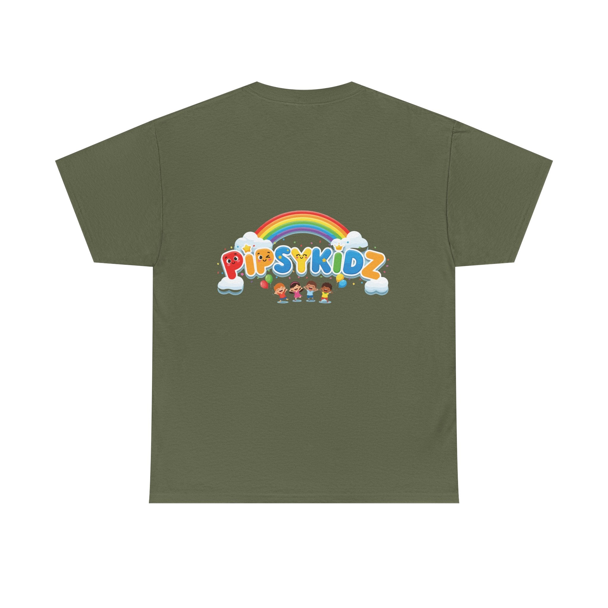 Kids T‑Shirt — Colorful "PipsyKidz" Rainbow Design for Children
