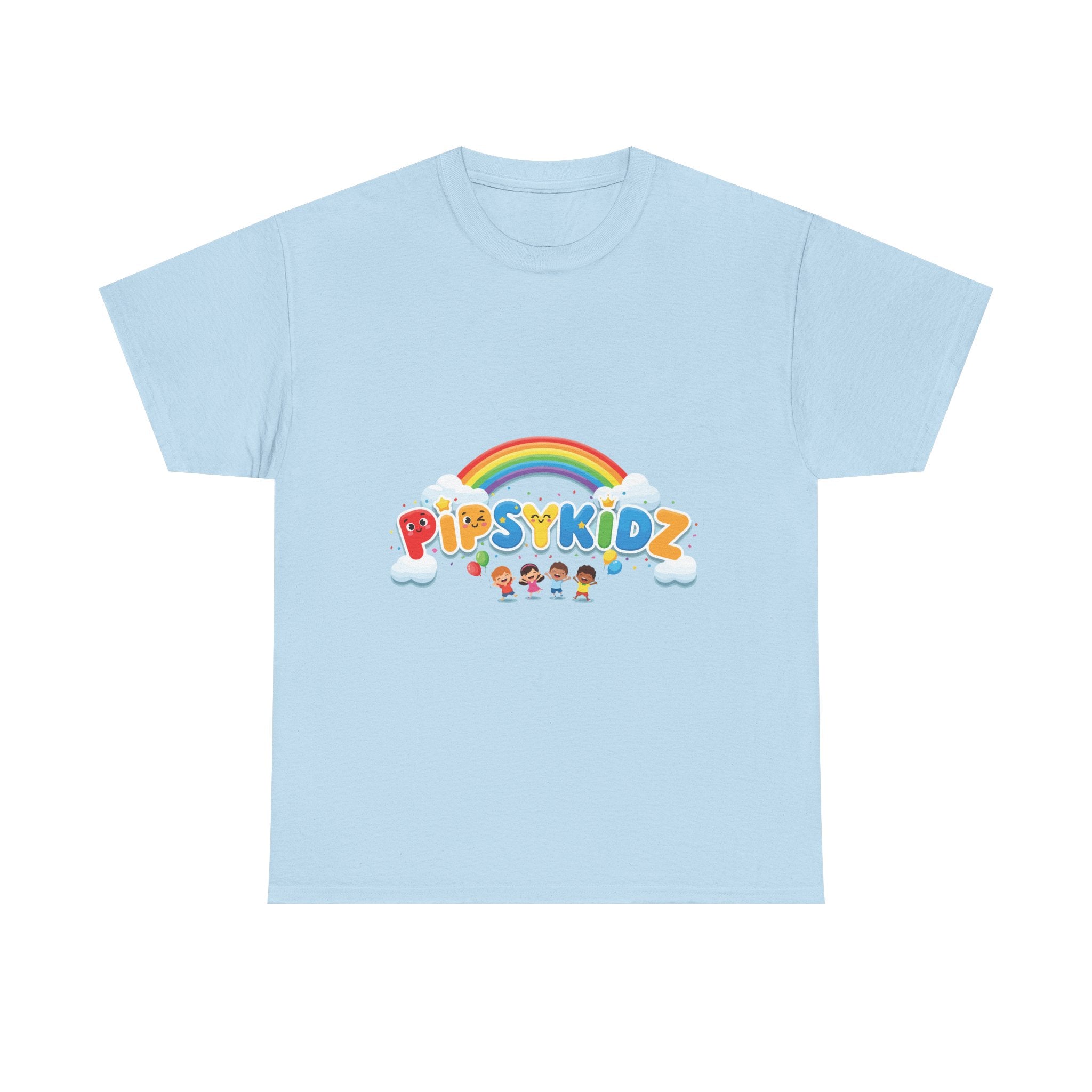 Kids T‑Shirt — Colorful "PipsyKidz" Rainbow Design for Children