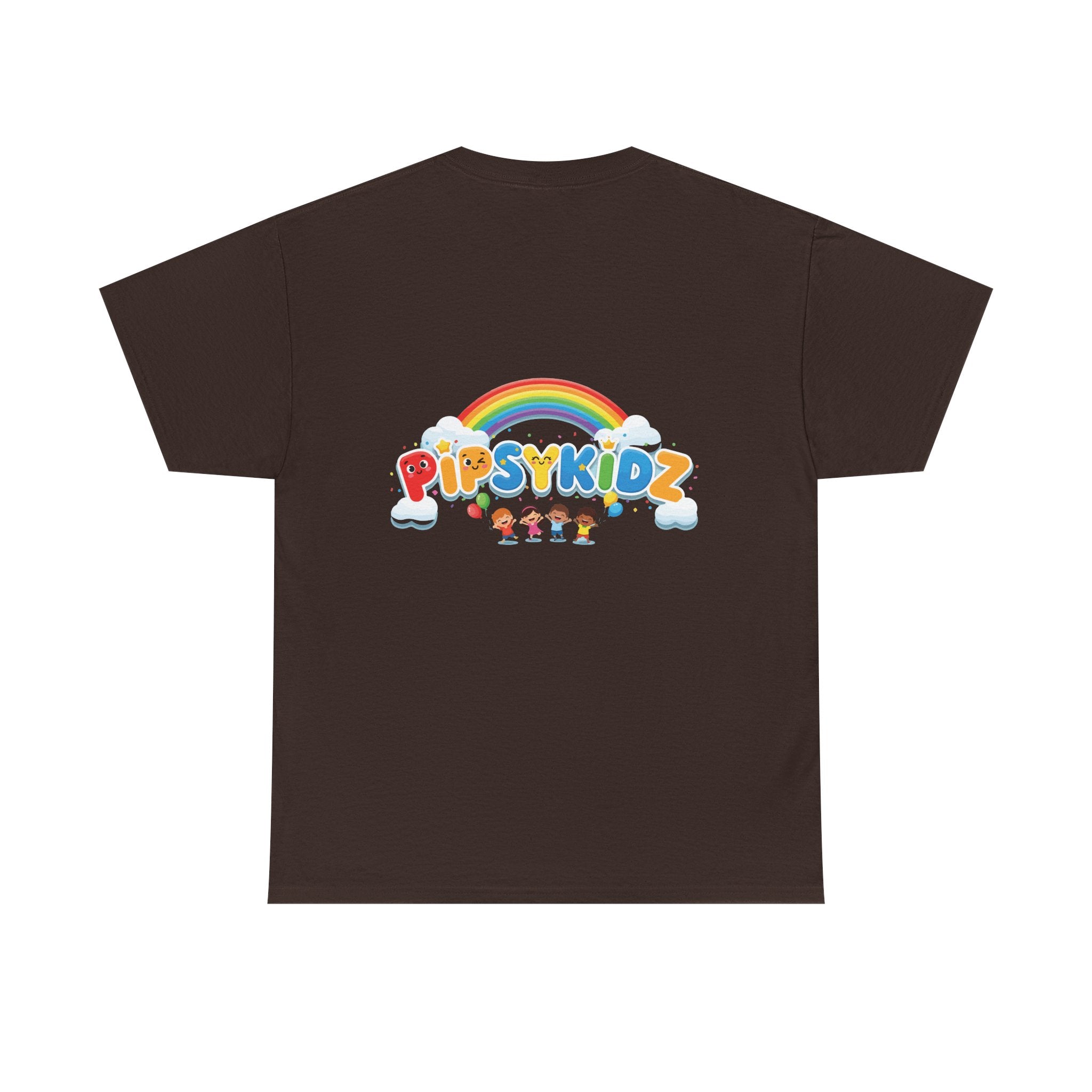 Kids T‑Shirt — Colorful "PipsyKidz" Rainbow Design for Children