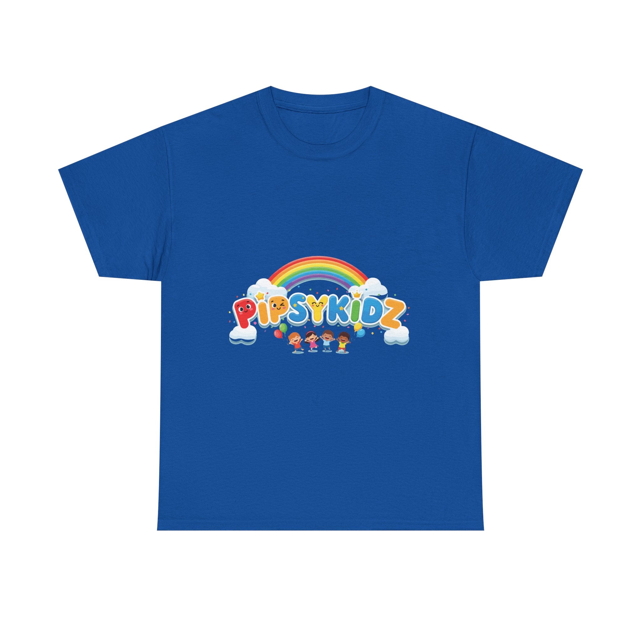 Kids T‑Shirt — Colorful "PipsyKidz" Rainbow Design for Children