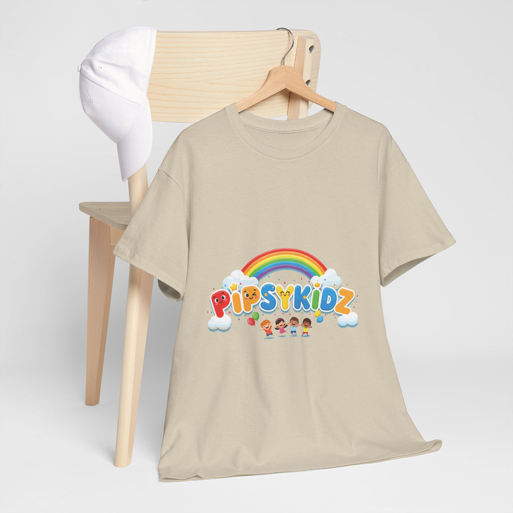 Kids T‑Shirt — Colorful "PipsyKidz" Rainbow Design for Children