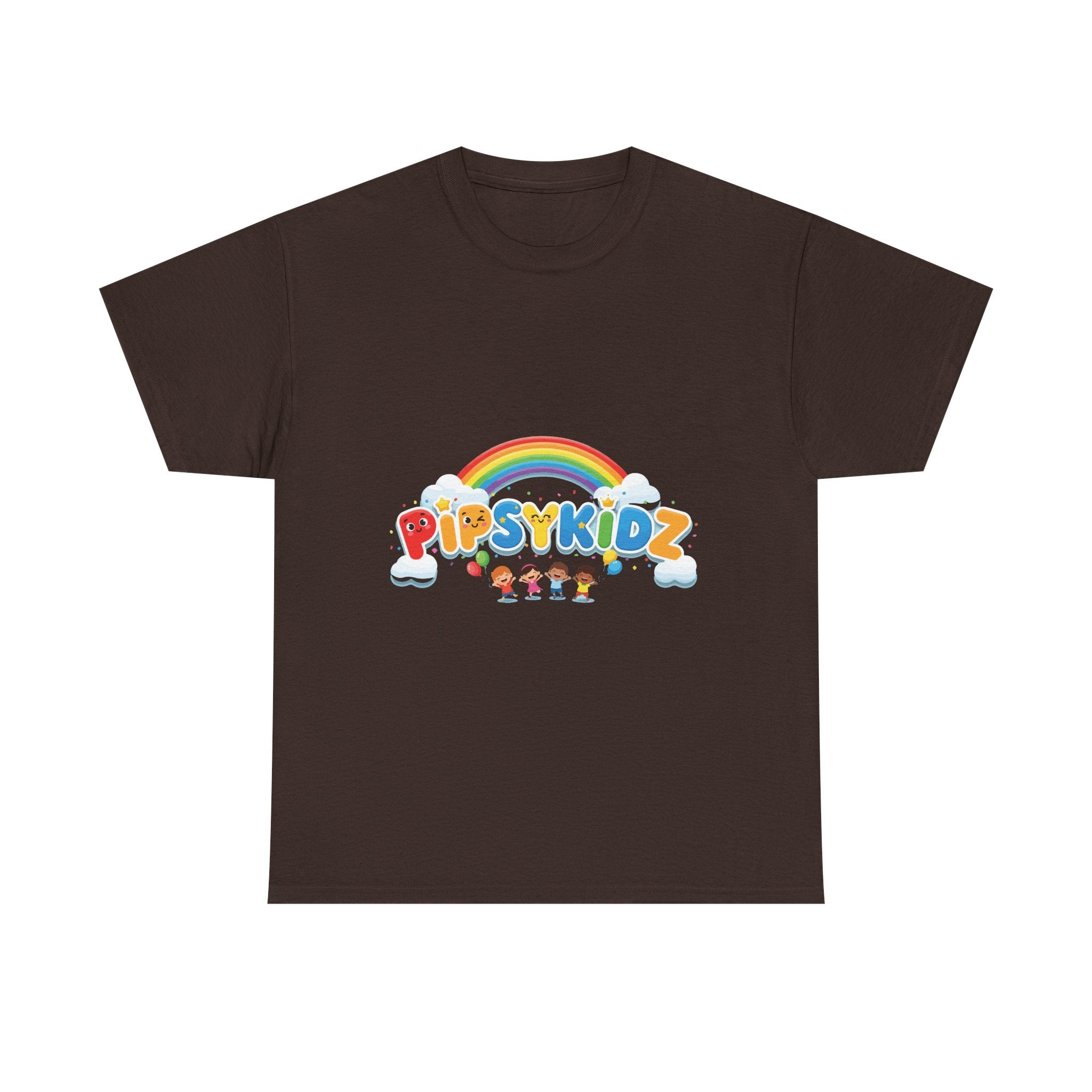 Kids T‑Shirt — Colorful "PipsyKidz" Rainbow Design for Children