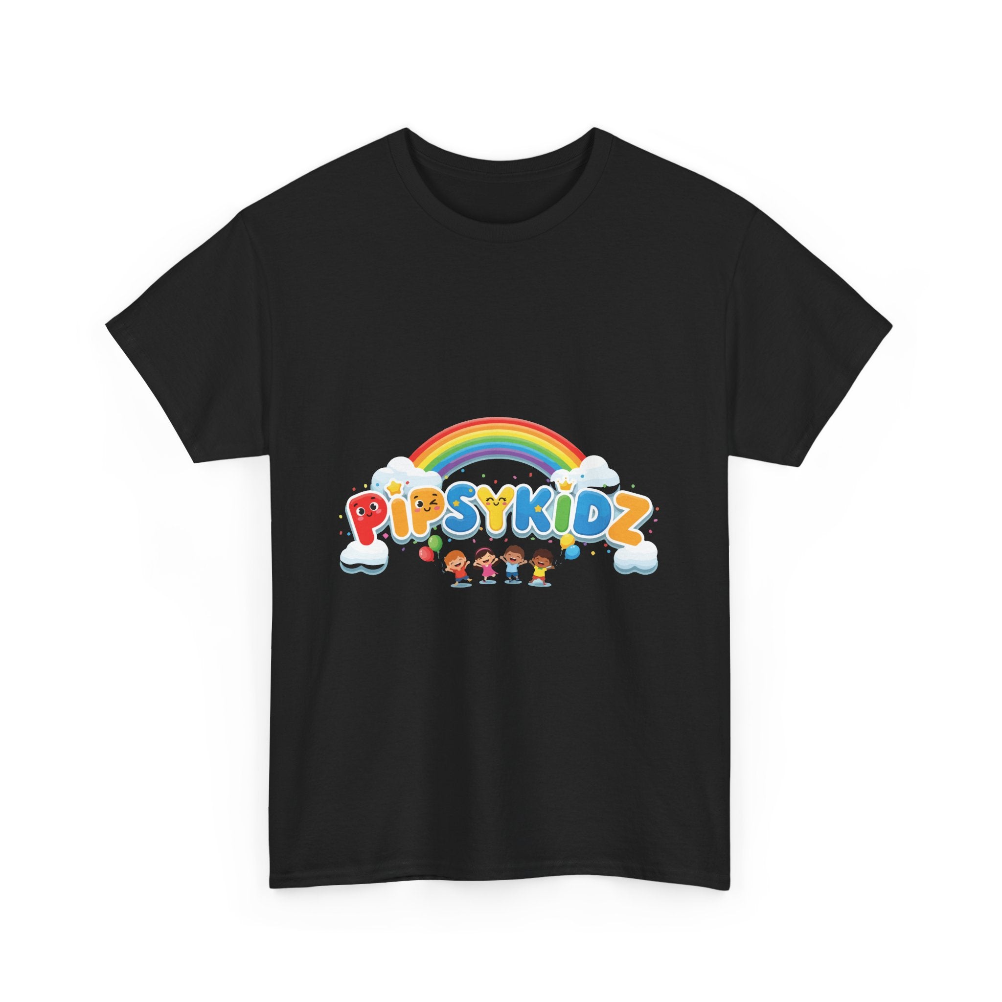 Kids T‑Shirt — Colorful "PipsyKidz" Rainbow Design for Children
