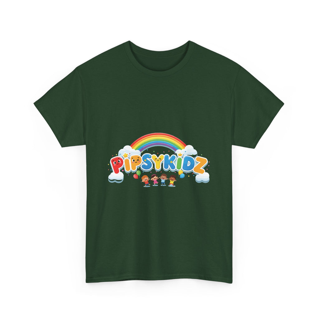 Kids T‑Shirt — Colorful "PipsyKidz" Rainbow Design for Children