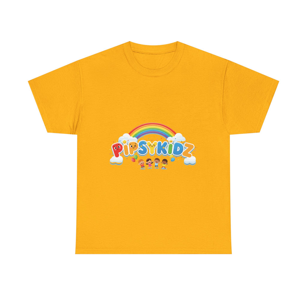 Kids T‑Shirt — Colorful "PipsyKidz" Rainbow Design for Children