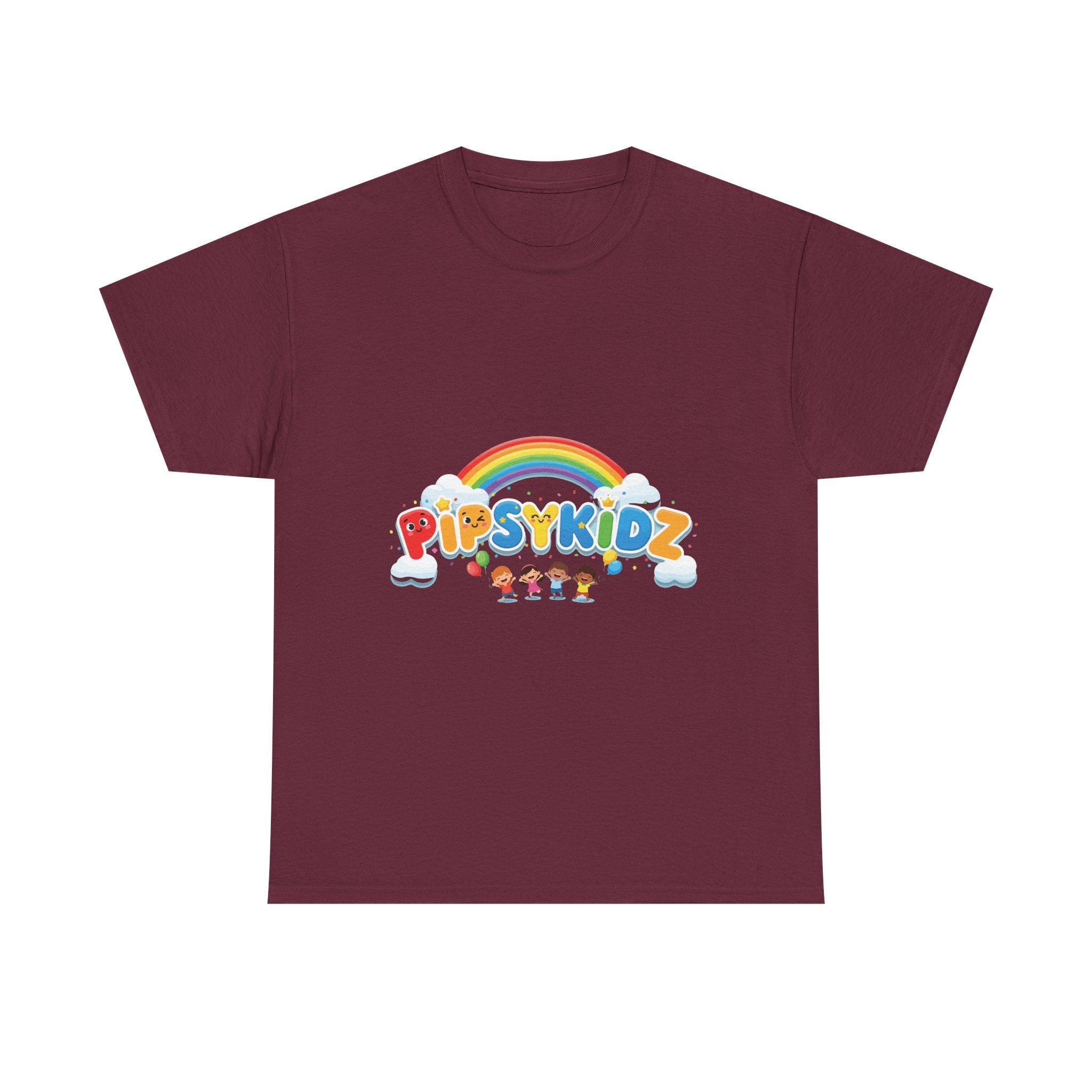 Kids T‑Shirt — Colorful "PipsyKidz" Rainbow Design for Children