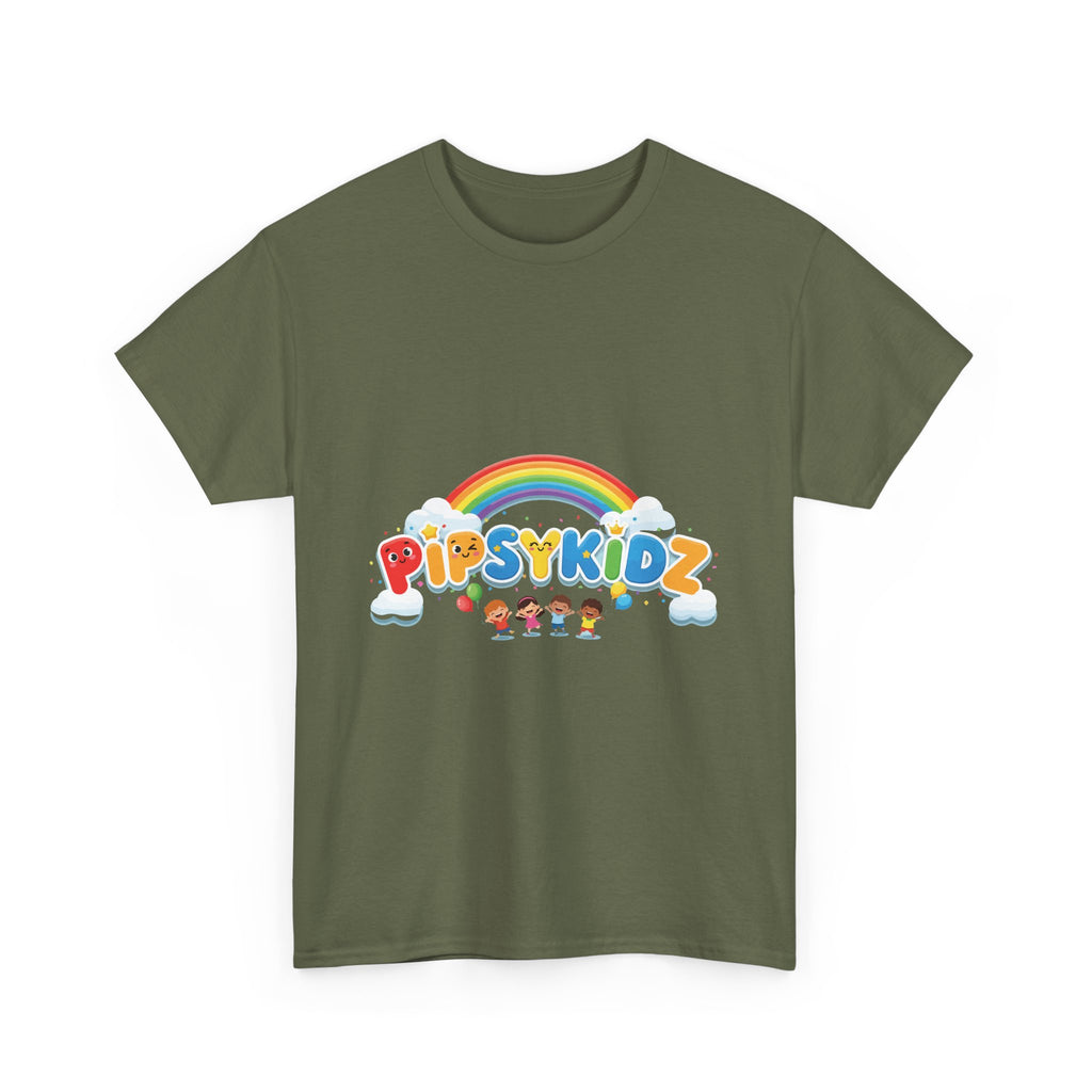 Kids T‑Shirt — Colorful "PipsyKidz" Rainbow Design for Children