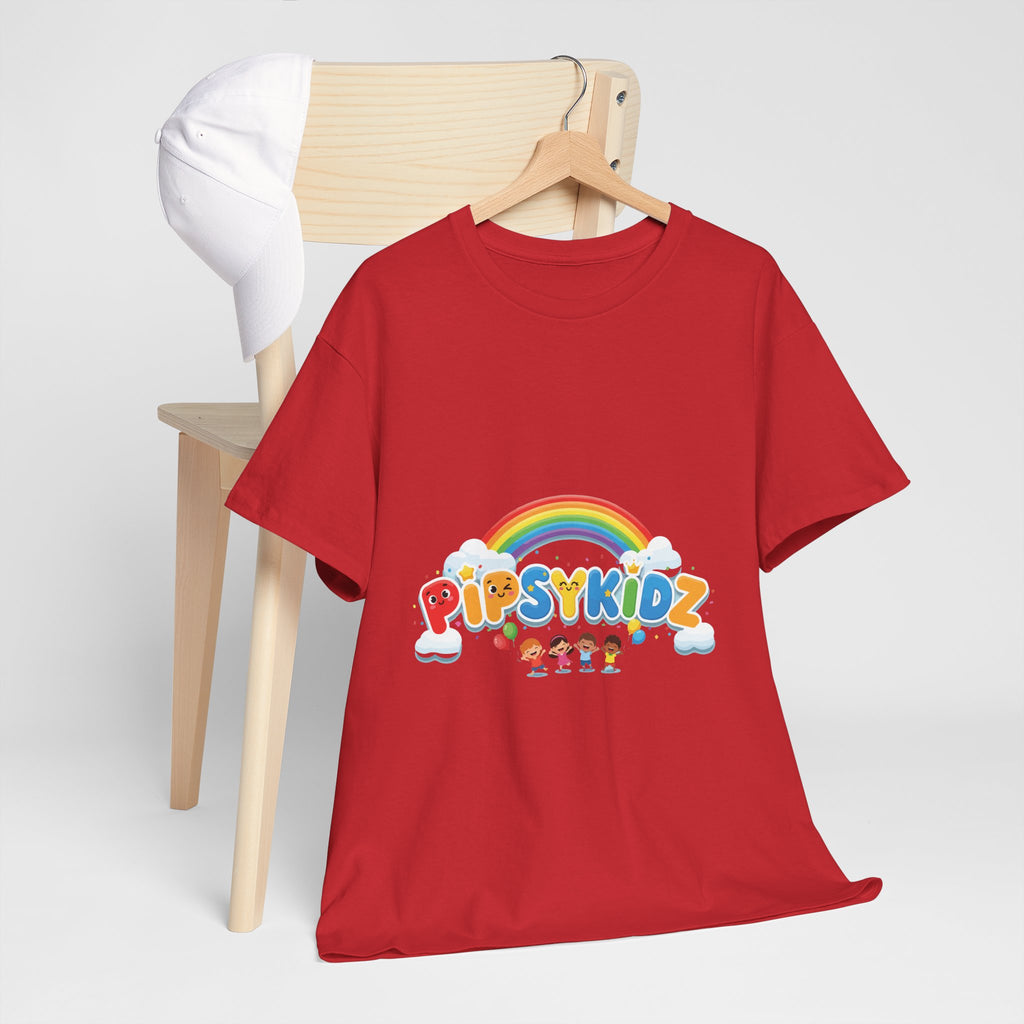 Kids T‑Shirt — Colorful "PipsyKidz" Rainbow Design for Children