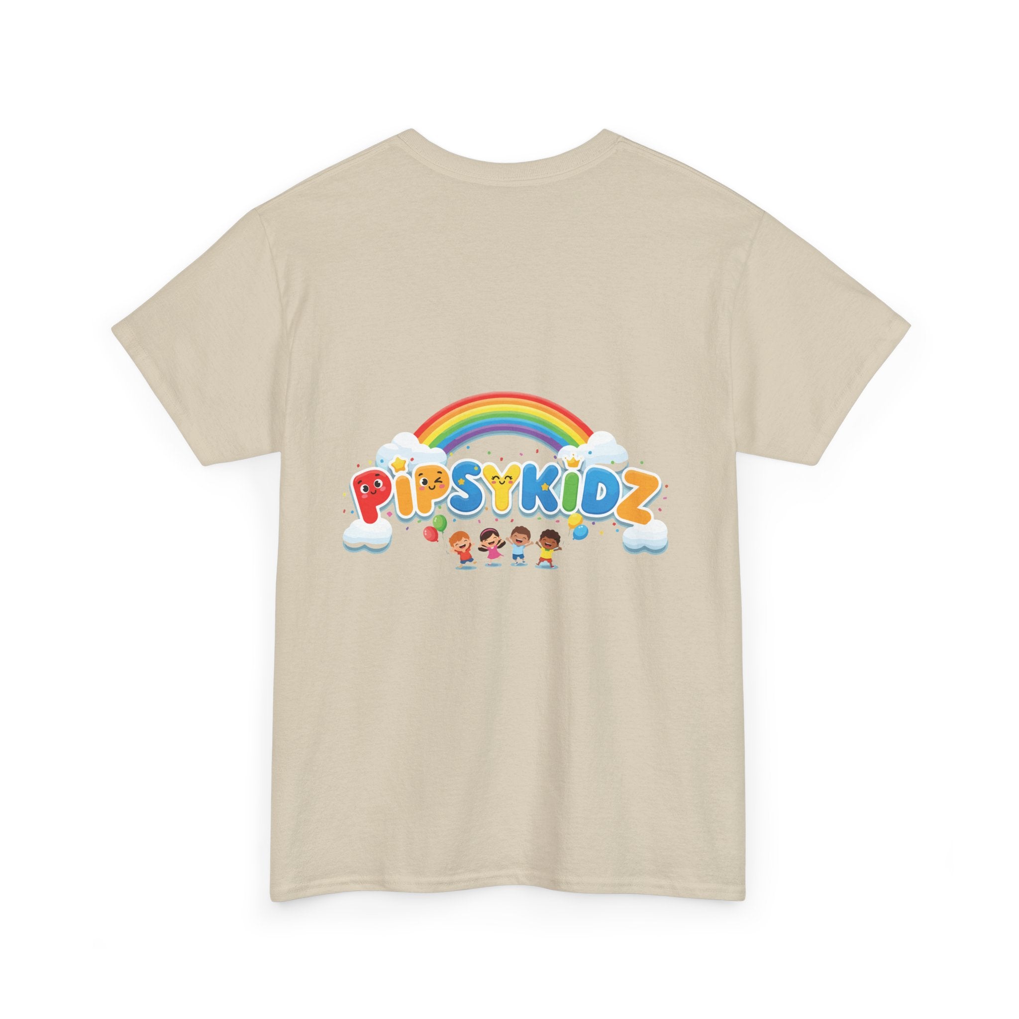Kids T‑Shirt — Colorful "PipsyKidz" Rainbow Design for Children