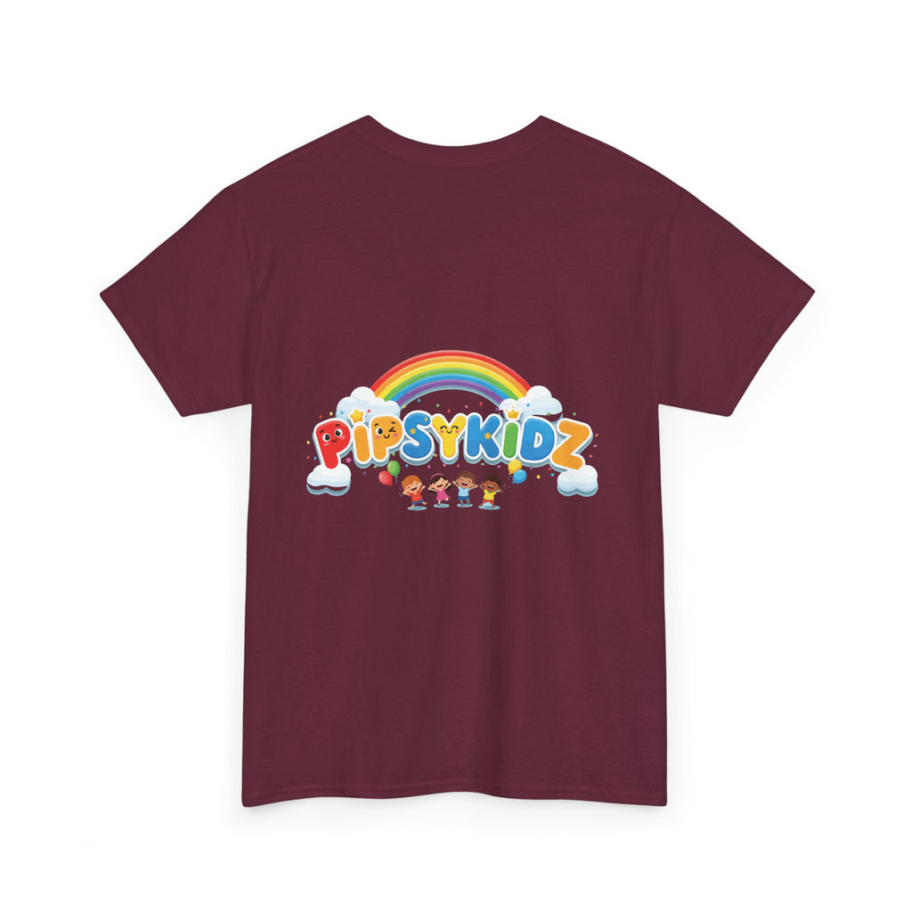 Kids T‑Shirt — Colorful "PipsyKidz" Rainbow Design for Children