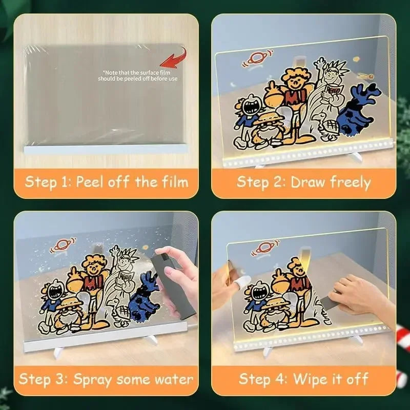 LED Glow Drawing Board