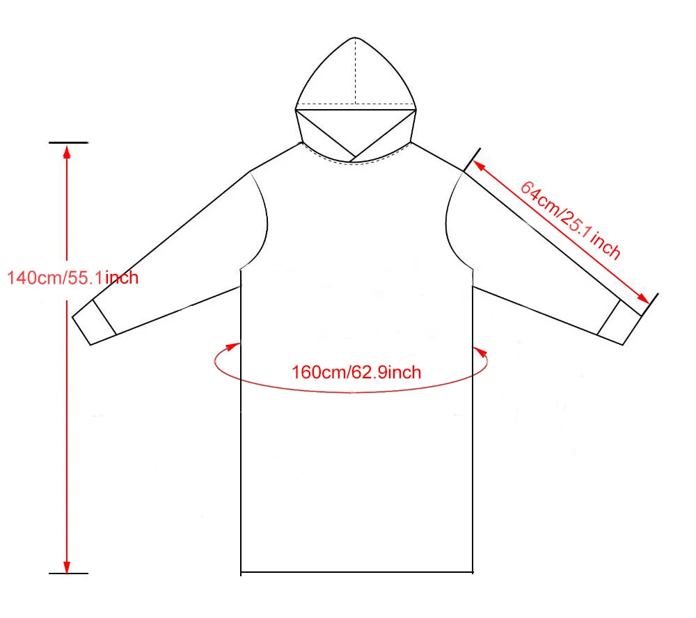 Wearable Plush Blanket Hoodie