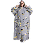 Wearable Plush Blanket Hoodie