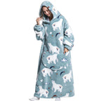 Wearable Plush Blanket Hoodie