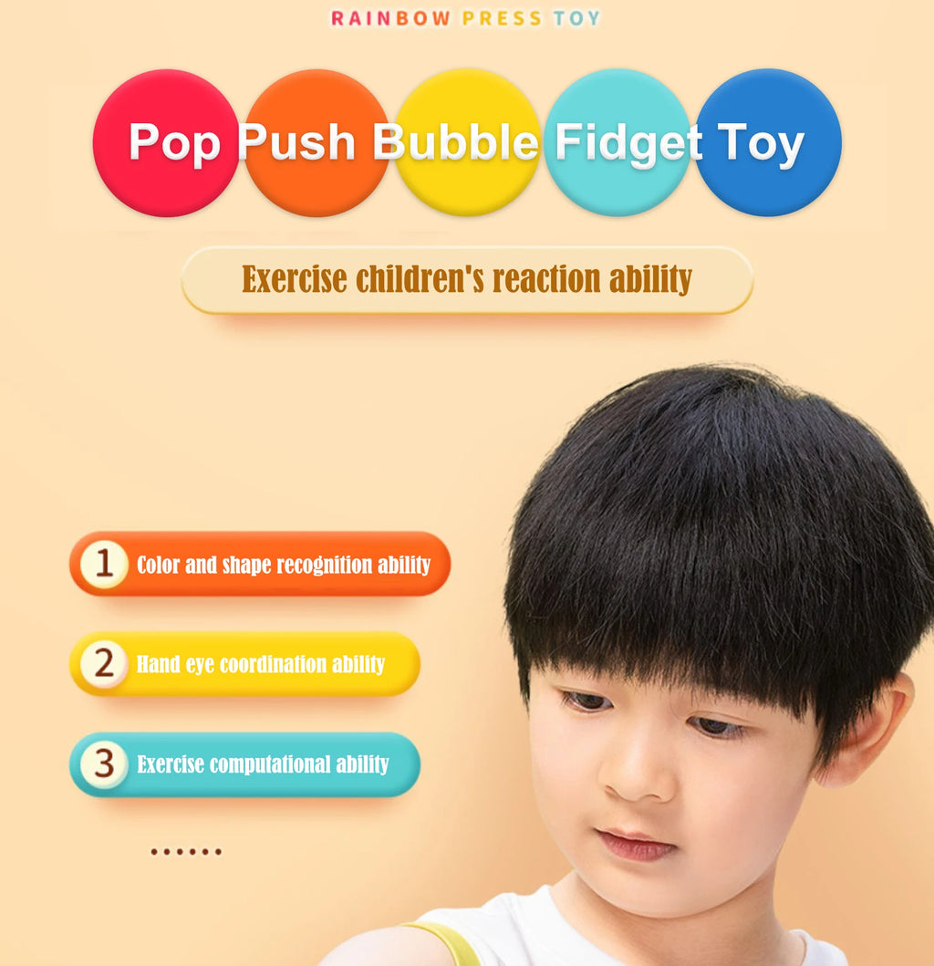 Rainbow Pop Bubble Fidget Toy