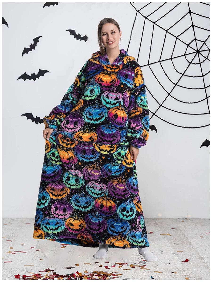 Wearable Plush Blanket Hoodie