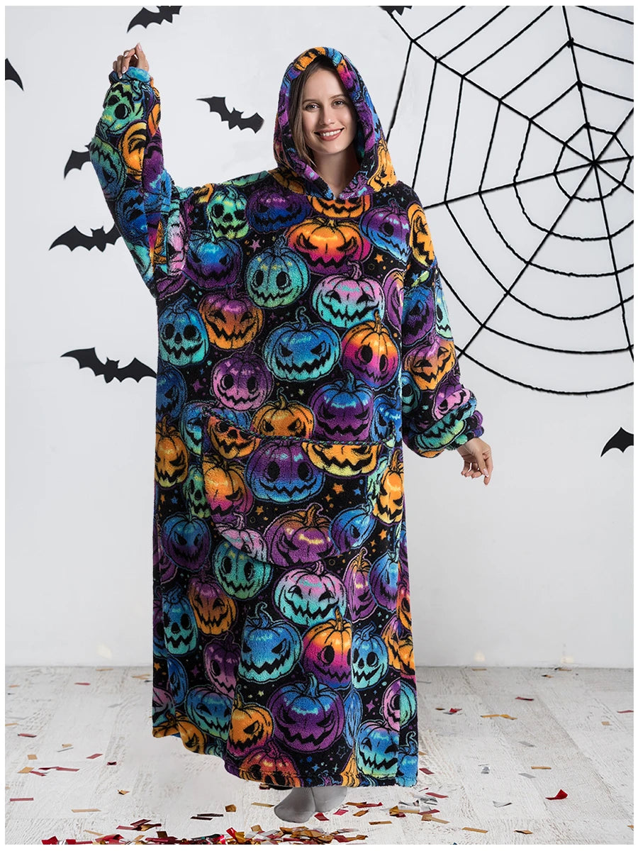Wearable Plush Blanket Hoodie