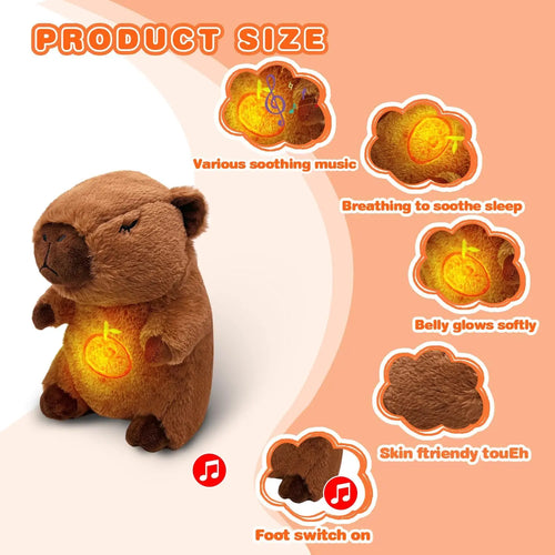 Breathing Capybara Plush Toy