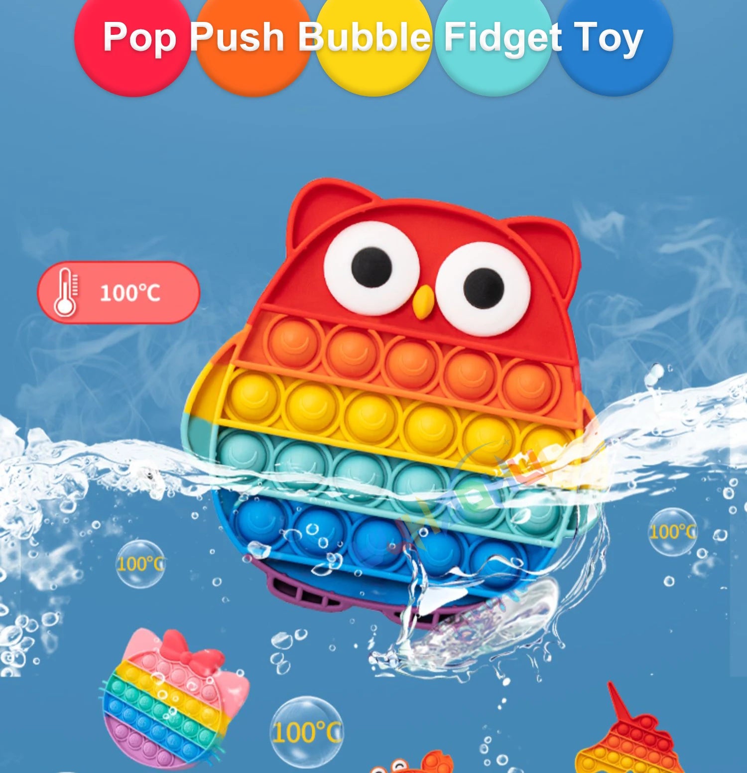 Rainbow Pop Bubble Fidget Toy