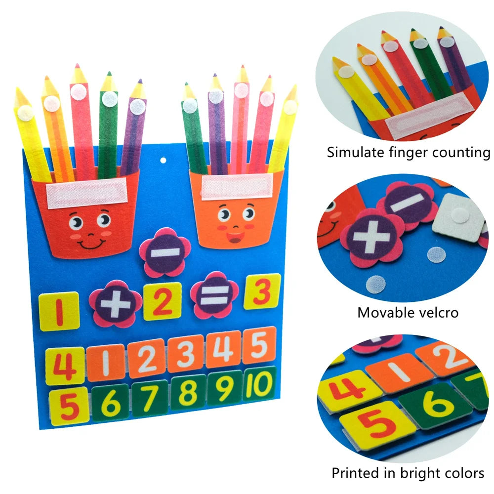 Felt Math Learning Board