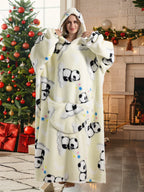 Wearable Plush Blanket Hoodie