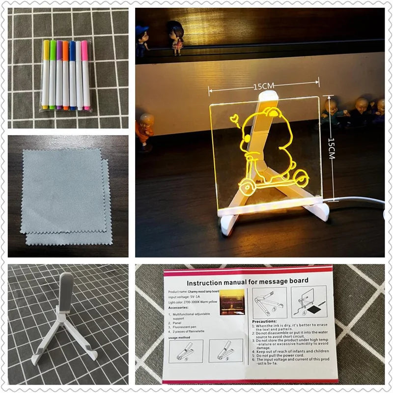 LED Glow Drawing Board