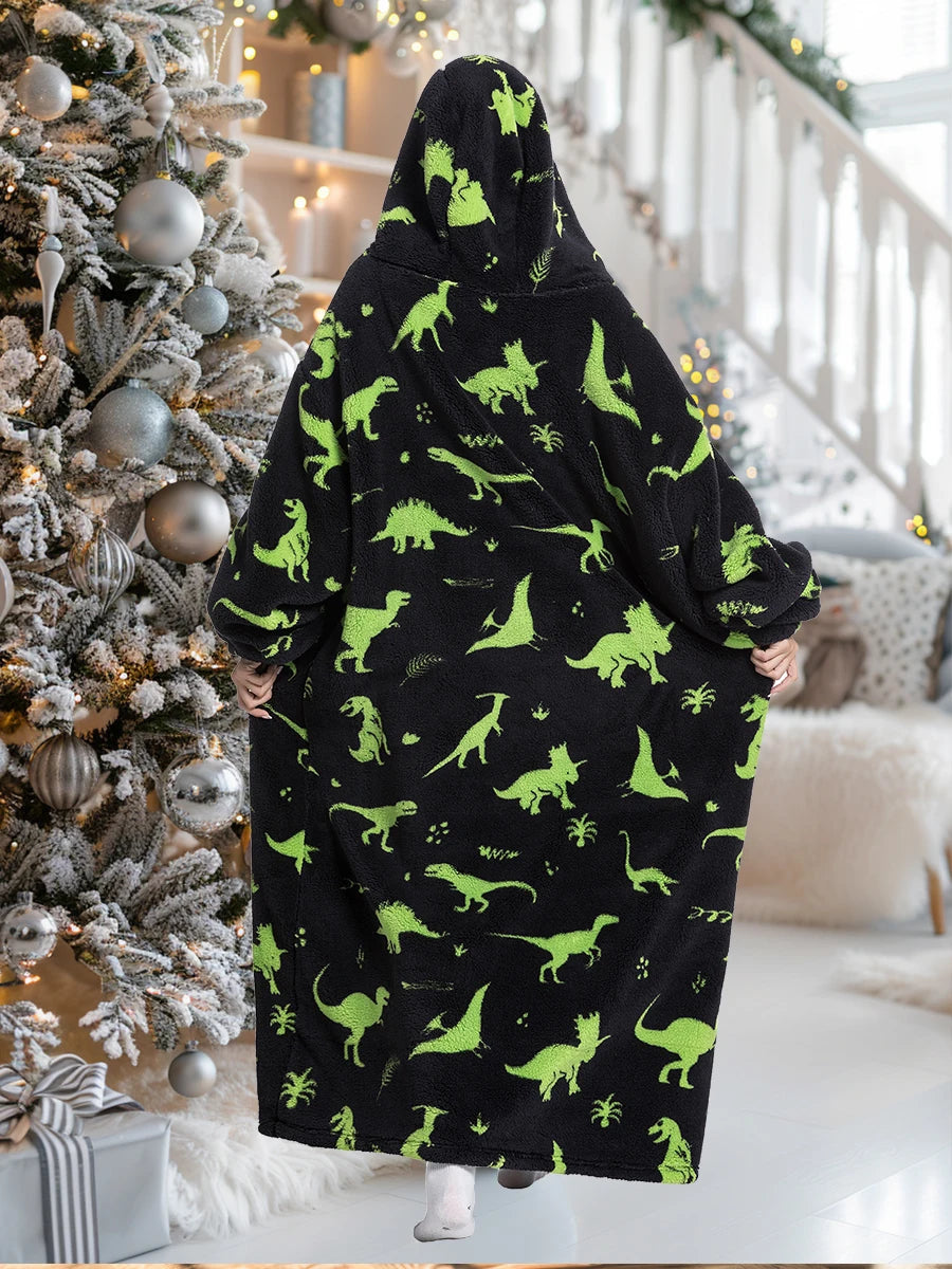 Wearable Plush Blanket Hoodie
