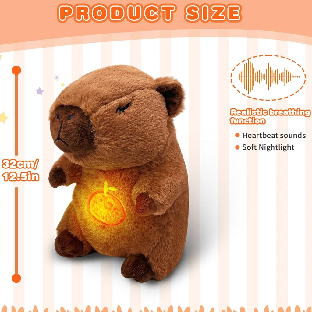 Breathing Capybara Plush Toy