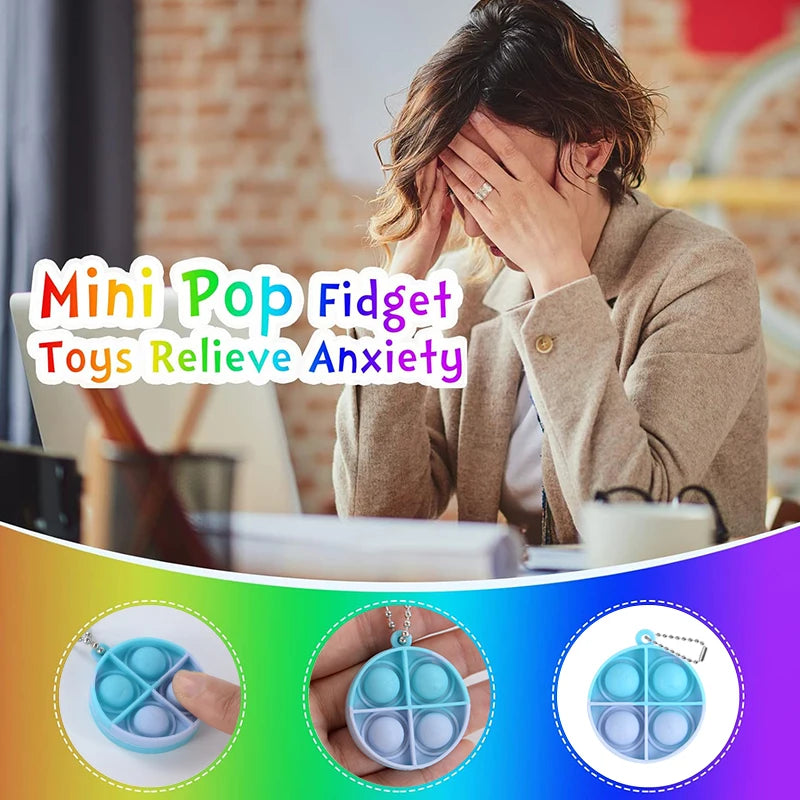 Mini Pop Keychain Fidget Toy
