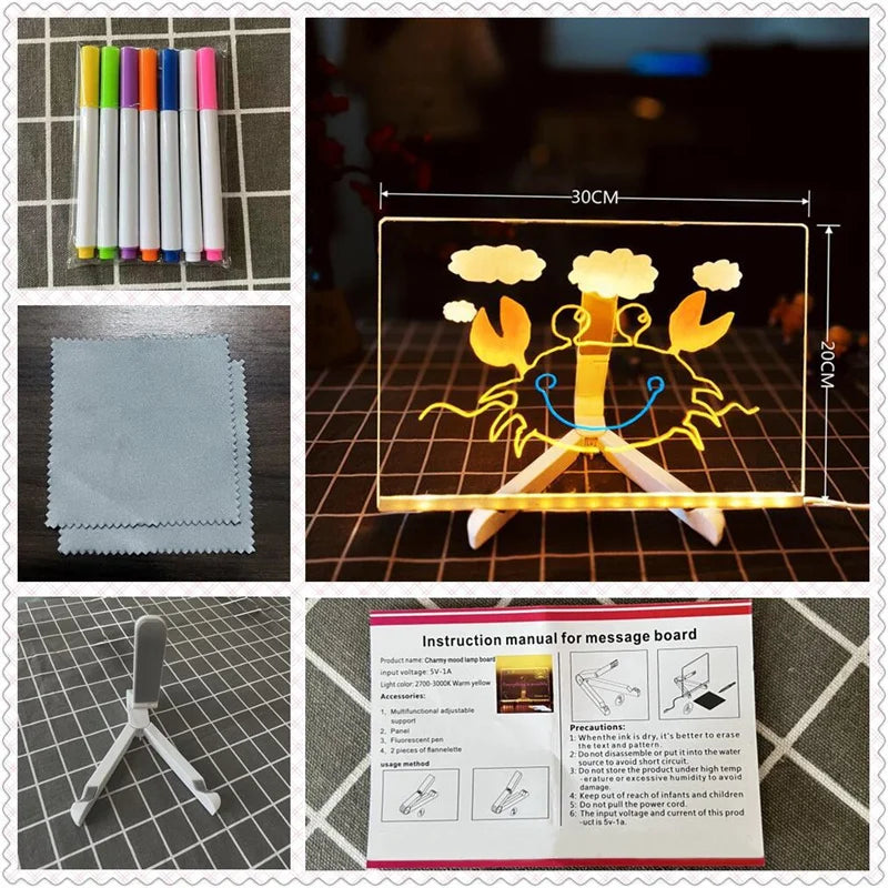 LED Glow Drawing Board