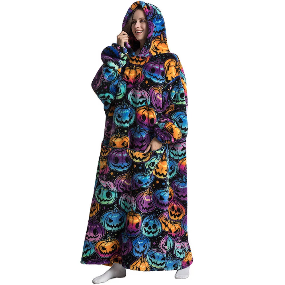 Wearable Plush Blanket Hoodie